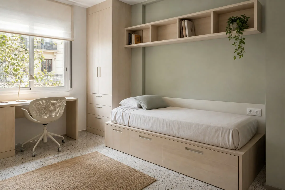 Visualización orientativa de muebles de dormitorio a medida en Estepona